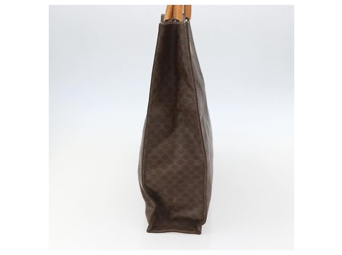 Céline Celine Vintage Macadam Tote Tasche aus Canvas Braun - Ansicht 3