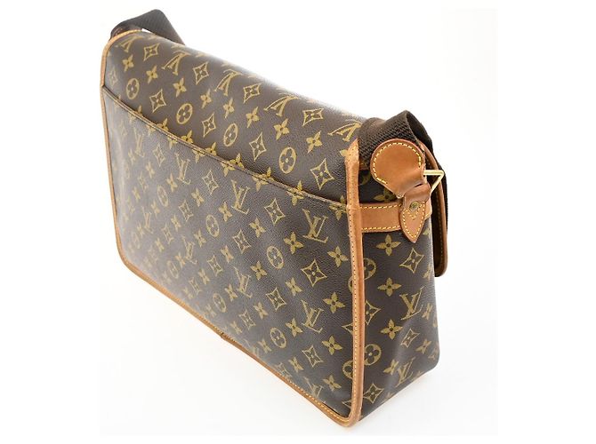 Gibeciere Borsa Messenger Gibecière Louis Vuitton in tela Monogram GM Marrone - vista 2