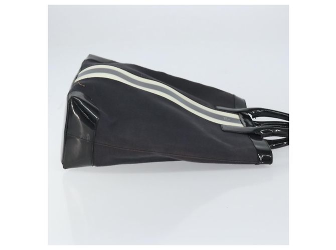 Gucci Vintage Tote aus Canvas Schwarz - Ansicht 3