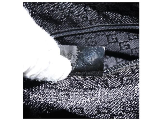 Gucci Vintage Tote aus Canvas Schwarz - Ansicht 6