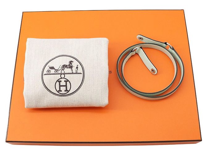 Borsa Clutch Kelly Elan Verde Menta di Hermès Verde chiaro - vista 13