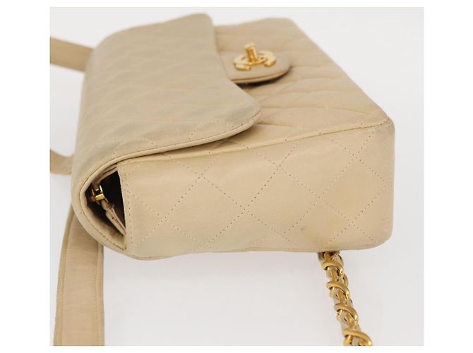 Chanel Vintage Classic Flap Backpack Quilted Lambskin Medium Beige - view 4