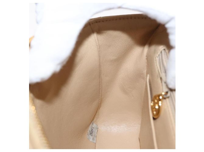 Chanel Vintage Classic Flap Backpack Quilted Lambskin Medium Beige - view 7