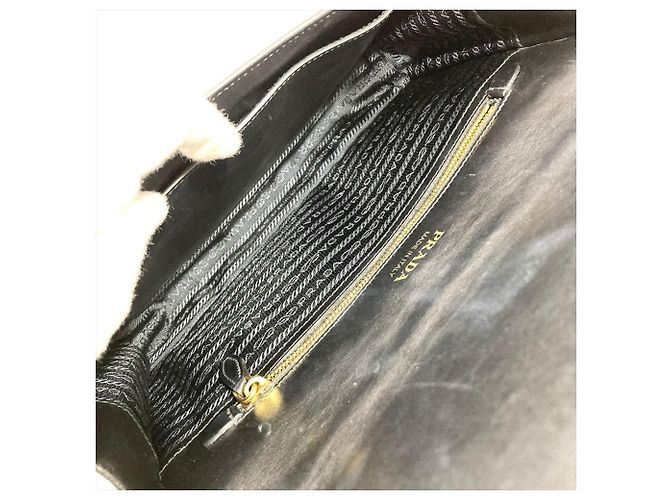 Multicolor Schultertasche PRADA Braun Weiß Mehrfarben - Ansicht 6