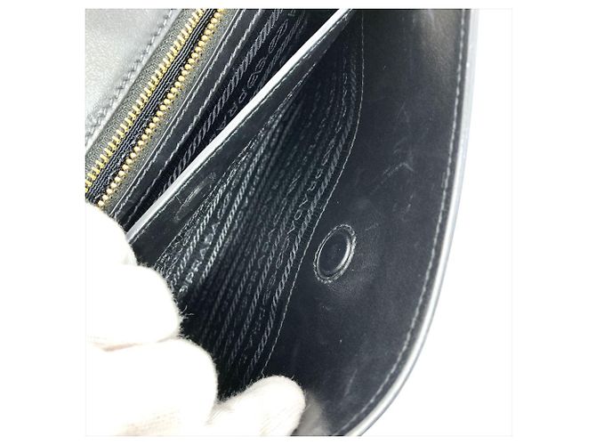 Multicolor Schultertasche PRADA Braun Weiß Mehrfarben - Ansicht 7