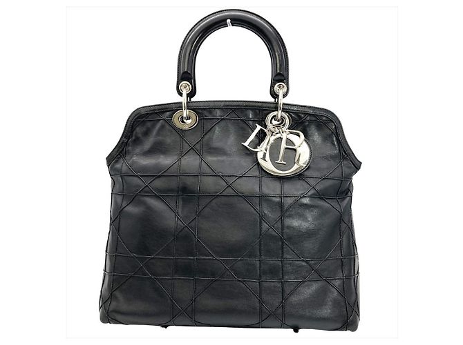 Borsa Lady Cannage di Christian Dior Nero - vista 2