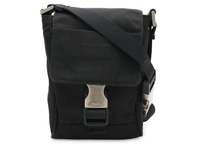Borsa a Spalla Triangle Prada Nero - vista 2