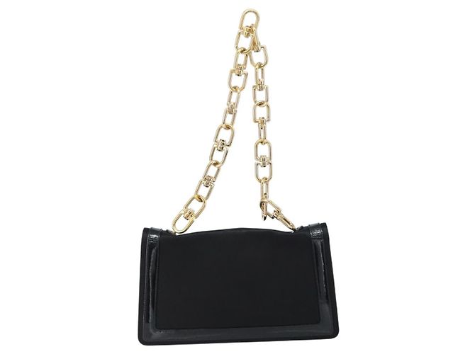 Givenchy Schultertasche aus Satin Schwarz - Ansicht 2