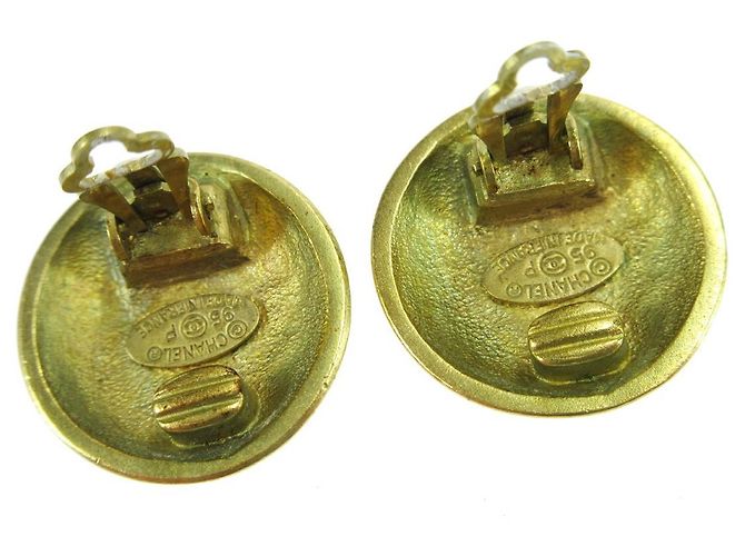Clip Chanel CC in metallo D'oro - vista 3