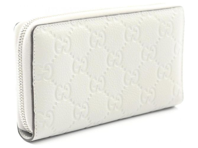 Carteira longa redonda Gucci Imprint Marrom - vista 2