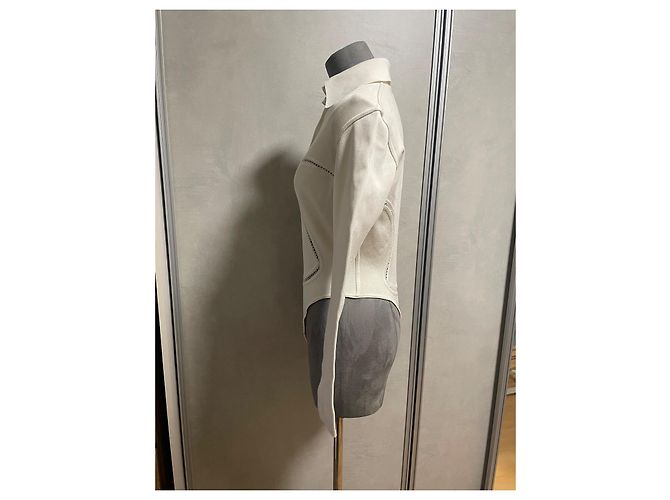 Body Alaïa de viscose creme Cru - vista 3