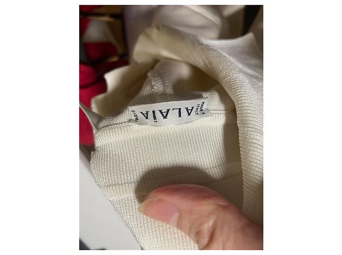 Body Alaïa de viscose creme Cru - vista 6