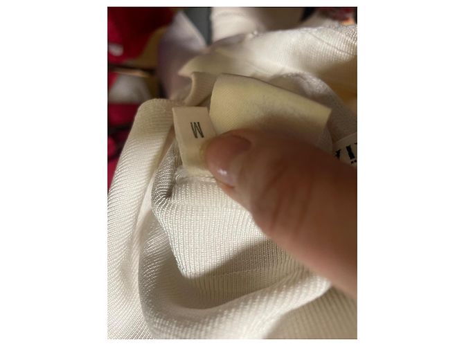 Body Alaïa de viscose creme Cru - vista 7