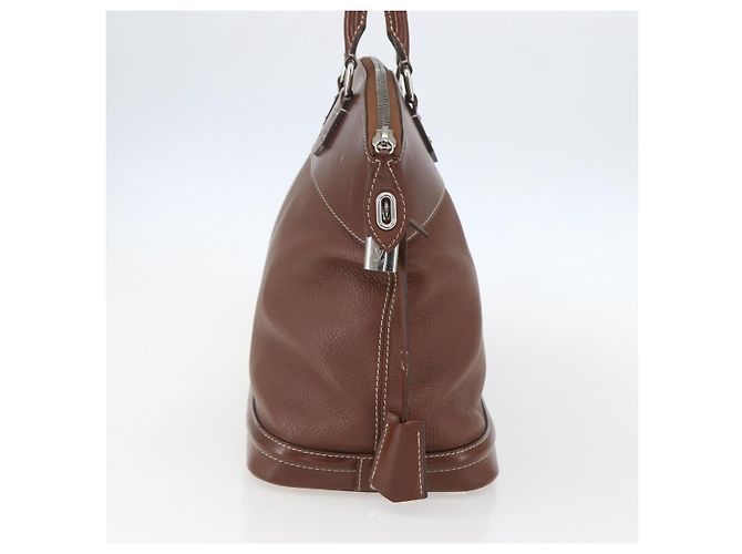 Bolsa Louis Vuitton Suhali Lockit em couro MM Marrom - vista 3