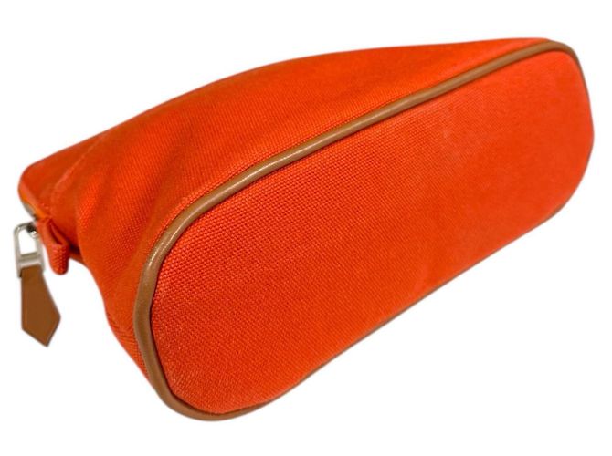 Pochette Cosmetica Mini Bolide Hermès Rosso Arancione - vista 5
