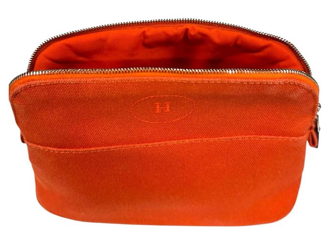 Pochette Cosmetica Mini Bolide Hermès Rosso Arancione - vista 9