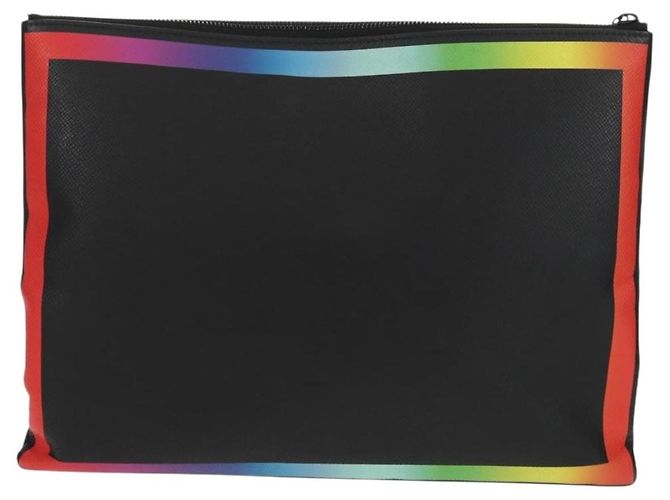 Pochette A4 Rainbow en cuir Taiga Louis Vuitton Noir - vue 2