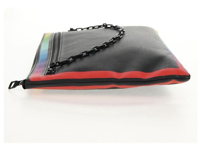 Pochette A4 Rainbow en cuir Taiga Louis Vuitton Noir - vue 3