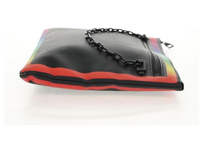 Pochette A4 Rainbow en cuir Taiga Louis Vuitton Noir - vue 4