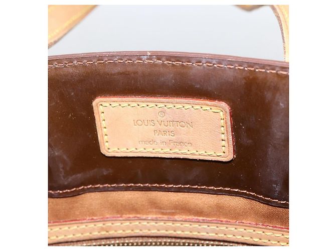 Borsa Reade Monogram Vernis MM Louis Vuitton Marrone - vista 6