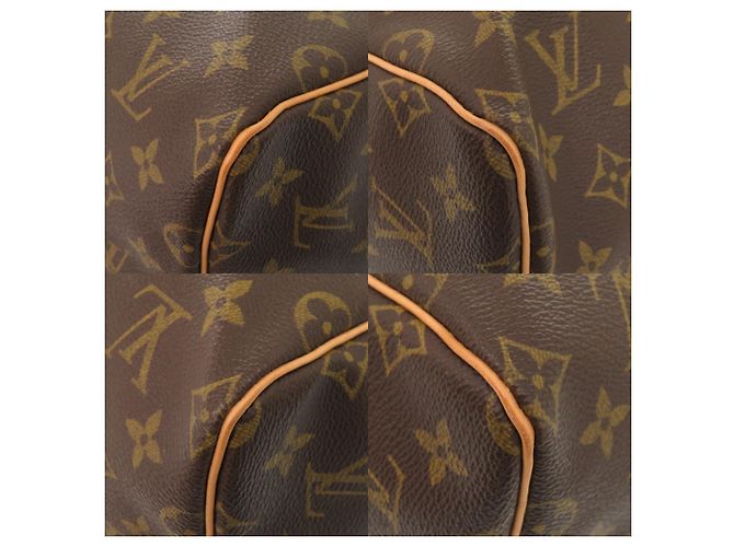 Borsa Boston Keepall 55 Monogram Louis Vuitton Marrone Monogramma - vista 4