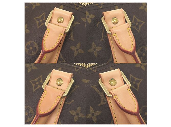 Borsa Boston Keepall 55 Monogram Louis Vuitton Marrone Monogramma - vista 8