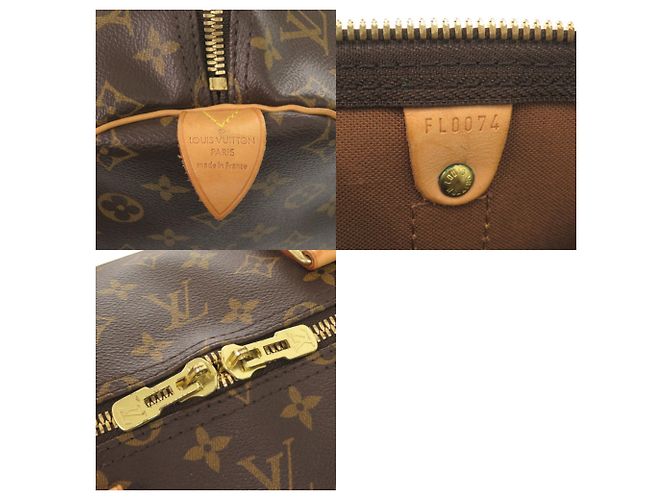 Bolso Boston Keepall 55 Monograma Louis Vuitton Castaño - vista 10