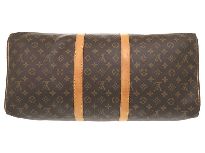 Bolso Boston Keepall 55 Monograma Louis Vuitton Castaño - vista 3