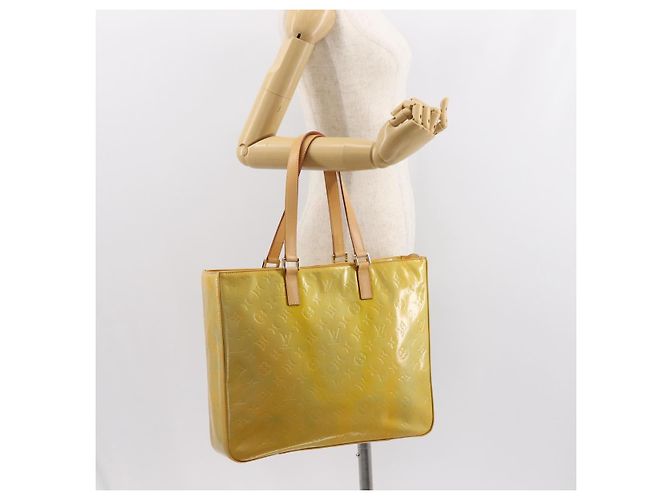 LOUIS VUITTON Monogram Vernis Columbus Tote Bag Grau M91028 LV Auth hk3200 - Ansicht 21