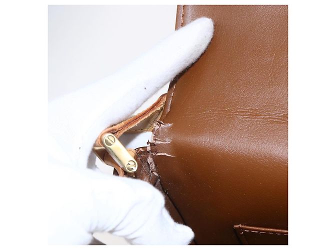 LOUIS VUITTON Borsa Thompson Street Monogram Vernis Bronzo M91124 LV Auth 147761 - vista 10