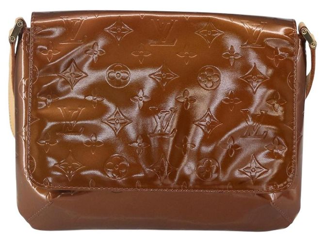 LOUIS VUITTON Borsa Thompson Street Monogram Vernis Bronzo M91124 LV Auth 147761 - vista 13