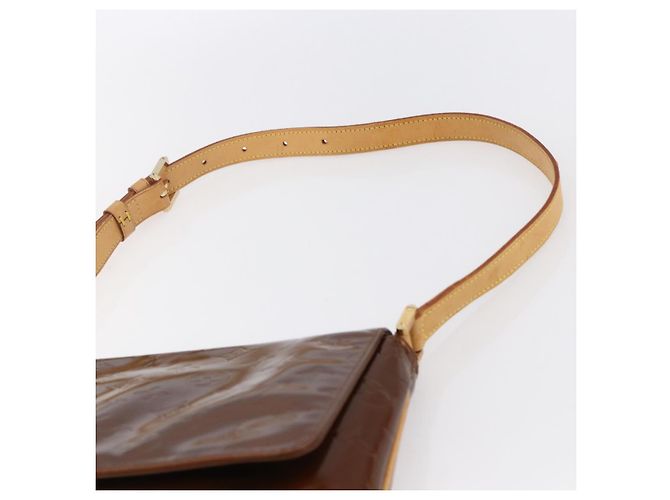 LOUIS VUITTON Borsa Thompson Street Monogram Vernis Bronzo M91124 LV Auth 147761 - vista 14