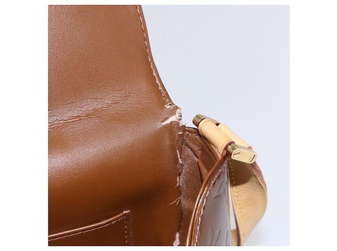 LOUIS VUITTON Borsa Thompson Street Monogram Vernis Bronzo M91124 LV Auth 147761 - vista 9