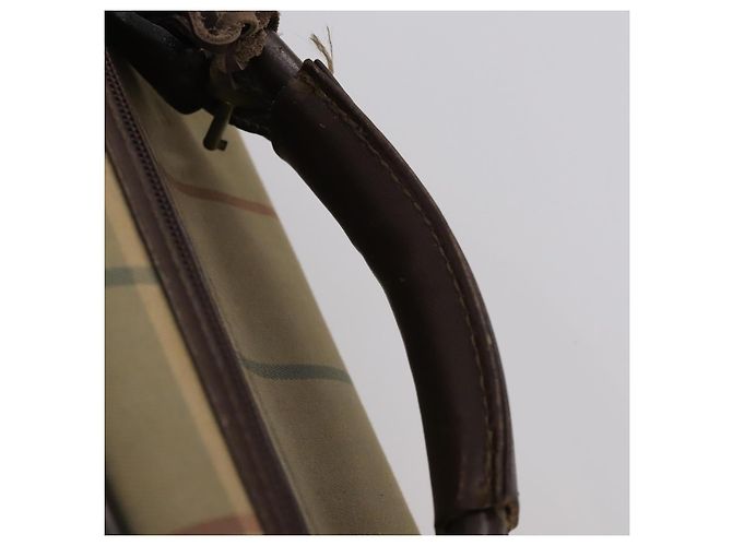 Autre Marque Borsa a mano in tela Burberrys Nova Check 2 vie oro beige Auth ep11376 D'oro - vista 15