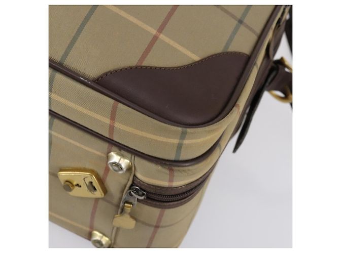 Autre Marque Borsa a mano in tela Burberrys Nova Check 2 vie oro beige Auth ep11376 D'oro - vista 16