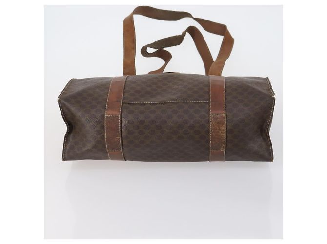Céline Borsa a Spalla in Tela Macadam CELINE PVC 5 Set Marrone Auth ki6106 - vista 6