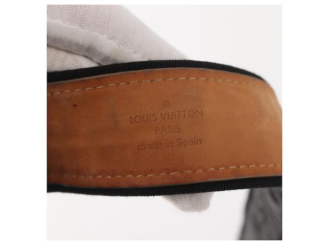 LOUIS VUITTON Cintura Antheia Monogram 34,6" Nera LV Auth 148448 Nero Monogramma - vista 10