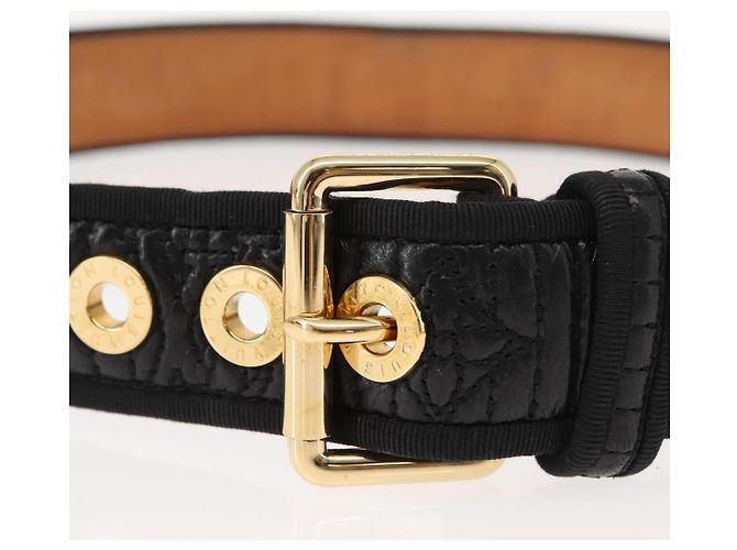 LOUIS VUITTON Cintura Antheia Monogram 34,6" Nera LV Auth 148448 Nero Monogramma - vista 5