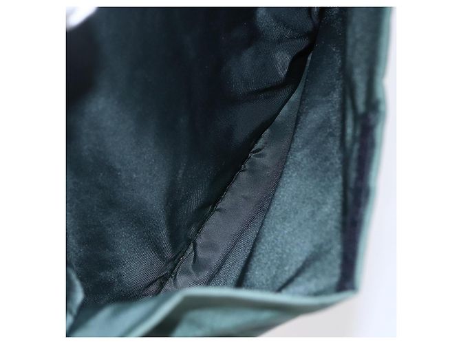 Borsa Tote Prada in nylon verde argento Auth BA7499 - vista 24