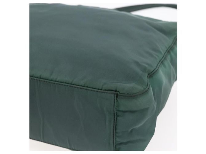 Borsa Tote Prada in nylon verde argento Auth BA7499 - vista 9