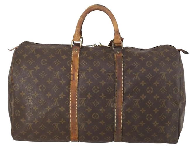 LOUIS VUITTON Borsa Boston Monogram Keepall 50 M41426 LV Auth 150243 Monogramma - vista 2
