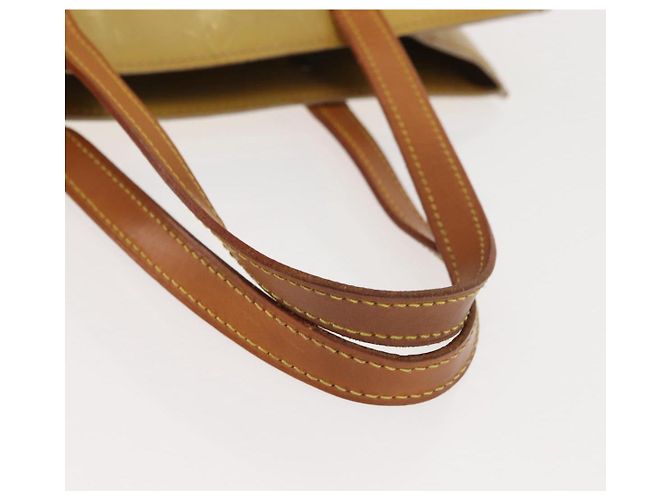 LOUIS VUITTON Monogram Vernis Reade MM Hand Bag Beige M91141 LV Auth BA7440 - view 7