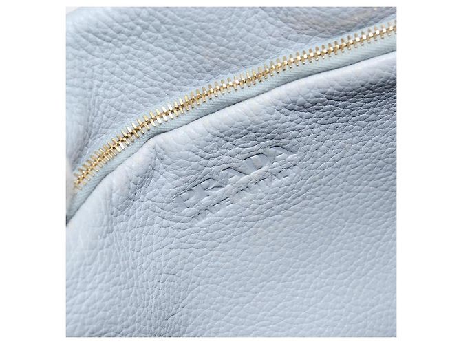 PRADA Piccola Borsa Tote in Pelle Forata Grigia Oro Auth bs30580 Marrone D'oro - vista 18
