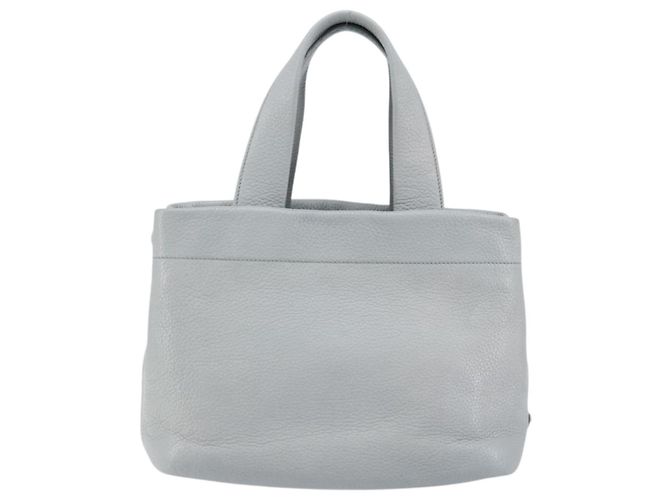 PRADA Piccola Borsa Tote in Pelle Forata Grigia Oro Auth bs30580 Marrone D'oro - vista 2