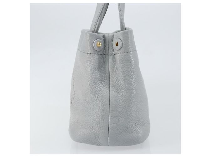 PRADA Piccola Borsa Tote in Pelle Forata Grigia Oro Auth bs30580 Marrone D'oro - vista 4