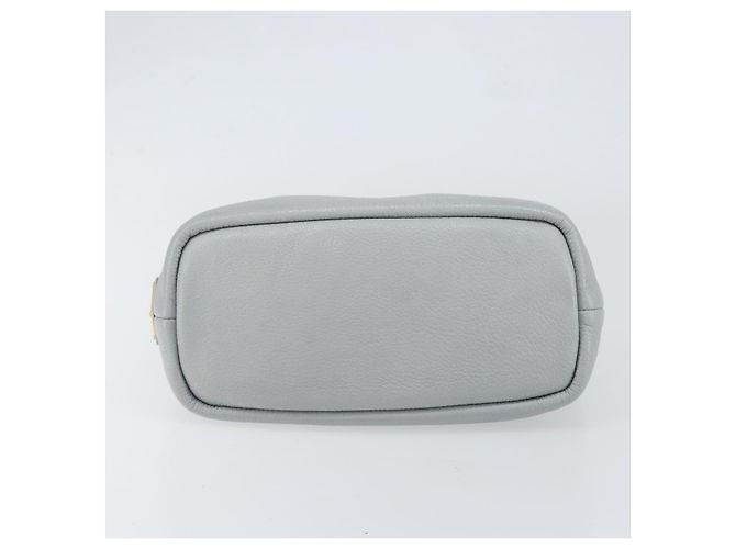 PRADA Piccola Borsa Tote in Pelle Forata Grigia Oro Auth bs30580 Marrone D'oro - vista 5