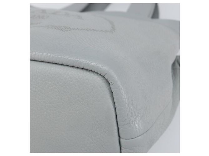 PRADA Piccola Borsa Tote in Pelle Forata Grigia Oro Auth bs30580 Marrone D'oro - vista 9