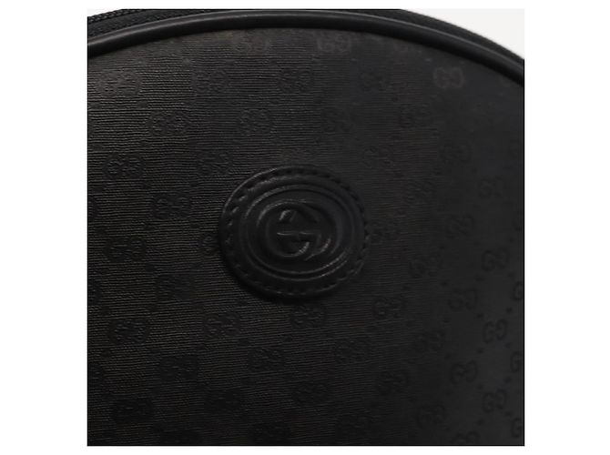 Borsa a spalla in tela Micro GG Gucci in pelle PVC nera Auth ep11104 Nero - vista 15