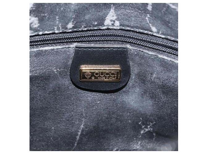 Borsa a spalla in tela Micro GG Gucci in pelle PVC nera Auth ep11104 Nero - vista 16