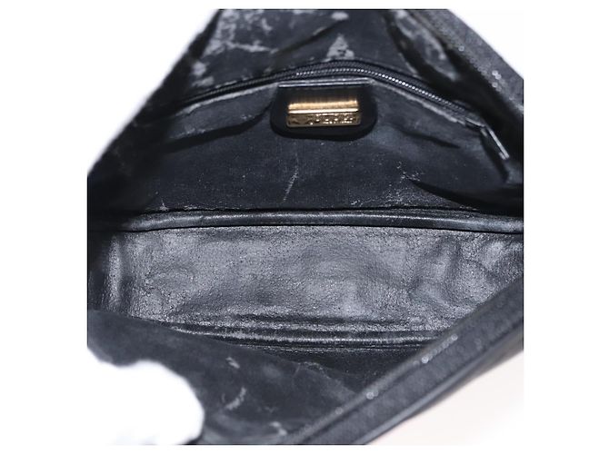 Borsa a spalla in tela Micro GG Gucci in pelle PVC nera Auth ep11104 Nero - vista 18